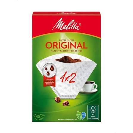 فلاتر قهوة melitta مقاس 1*2